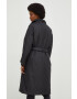 Answear Lab geaca femei culoarea bej de tranzitie oversize - Pled.ro