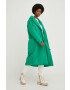 Answear Lab geaca femei culoarea verde de iarna oversize - Pled.ro