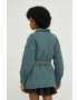 Answear Lab geaca femei culoarea verde de tranzitie oversize - Pled.ro