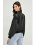 Answear Lab geaca bomber femei culoarea negru de tranzitie oversize - Pled.ro