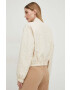 Answear Lab geaca bomber femei culoarea bej de tranzitie oversize - Pled.ro