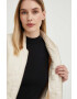 Answear Lab geaca bomber femei culoarea bej de tranzitie oversize - Pled.ro