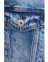 Answear Lab geaca jeans femei culoarea bej de tranzitie oversize - Pled.ro