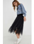 Answear Lab geaca jeans femei de tranzitie oversize - Pled.ro