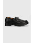 Answear Lab mocasini femei culoarea negru cu toc plat - Pled.ro