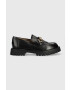 Answear Lab mocasini femei culoarea negru cu toc plat - Pled.ro