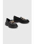 Answear Lab mocasini femei culoarea negru cu toc plat - Pled.ro