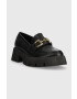 Answear Lab mocasini femei culoarea negru cu toc plat - Pled.ro