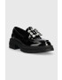 Answear Lab mocasini femei culoarea negru cu platforma - Pled.ro