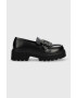 Answear Lab mocasini femei culoarea negru cu platforma - Pled.ro