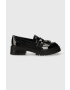 Answear Lab mocasini femei culoarea negru cu toc plat - Pled.ro