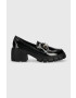 Answear Lab mocasini femei culoarea negru cu platforma - Pled.ro