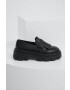 Answear Lab mocasini femei culoarea negru cu platforma - Pled.ro