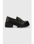 Answear Lab mocasini femei culoarea negru cu platforma - Pled.ro