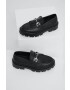 Answear Lab mocasini femei culoarea negru cu platforma - Pled.ro