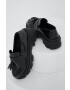 Answear Lab mocasini femei culoarea negru cu platforma - Pled.ro