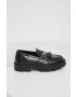 Answear Lab mocasini femei culoarea negru cu toc plat - Pled.ro