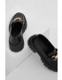 Answear Lab mocasini femei culoarea negru cu toc plat - Pled.ro