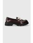 Answear Lab mocasini femei culoarea bordo cu platforma - Pled.ro