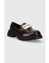 Answear Lab mocasini femei culoarea bordo cu platforma - Pled.ro