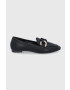 Answear Lab Mocasini femei culoarea negru cu toc plat - Pled.ro