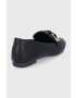 Answear Lab Mocasini femei culoarea negru cu toc plat - Pled.ro