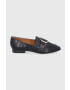 Answear Lab Mocasini femei culoarea negru cu toc plat - Pled.ro