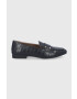 Answear Lab Mocasini femei culoarea negru cu toc plat - Pled.ro