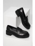 Answear Lab mocasini de piele femei culoarea negru cu platforma - Pled.ro