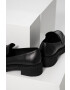 Answear Lab mocasini de piele femei culoarea negru cu platforma - Pled.ro