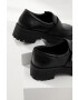 Answear Lab mocasini de piele femei culoarea negru cu platforma - Pled.ro