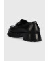 Answear Lab mocasini de piele femei culoarea negru cu platforma - Pled.ro