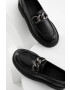 Answear Lab mocasini de piele femei culoarea negru cu platforma - Pled.ro