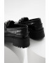 Answear Lab mocasini de piele femei culoarea negru cu platforma - Pled.ro