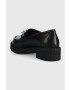 Answear Lab mocasini de piele femei culoarea negru cu platforma - Pled.ro