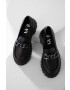 Answear Lab mocasini de piele femei culoarea negru cu platforma - Pled.ro