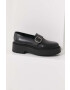 Answear Lab mocasini de piele femei culoarea negru cu platforma - Pled.ro