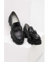 Answear Lab mocasini de piele femei culoarea bej cu toc plat - Pled.ro