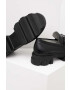 Answear Lab mocasini de piele femei culoarea bej cu toc plat - Pled.ro