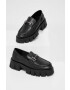 Answear Lab mocasini de piele X limited collection NO SHAME femei culoarea negru cu platforma - Pled.ro