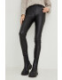 Answear Lab pantaloni femei culoarea bej lat high waist - Pled.ro