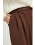 Answear Lab pantaloni femei culoarea maro lat high waist - Pled.ro