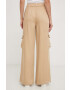 Answear Lab pantaloni femei culoarea maro lat high waist - Pled.ro