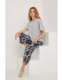 Answear Lab pijama femei culoarea gri - Pled.ro