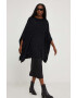 Answear Lab poncho culoarea negru light - Pled.ro