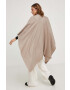 Answear Lab poncho din amestec de lana culoarea bej light - Pled.ro