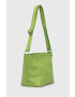 Answear Lab poseta de piele culoarea verde - Pled.ro