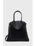 Answear Lab poseta de piele culoarea negru - Pled.ro