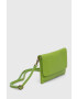 Answear Lab poseta piele culoarea verde - Pled.ro