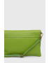 Answear Lab poseta piele culoarea verde - Pled.ro